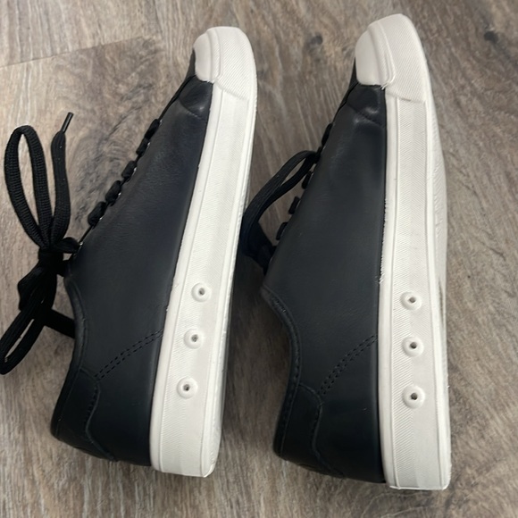 Rag & Bone Standard Issue Black Leather Lace Up Sneakers Size 10 - Picture 11 of 13